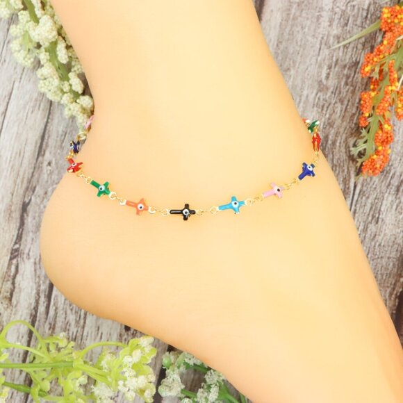 Dainty Anklet for Women – Elegant Everyday Jewelry & Perfect Gift | MLCRC1943 - Picture 8 of 10